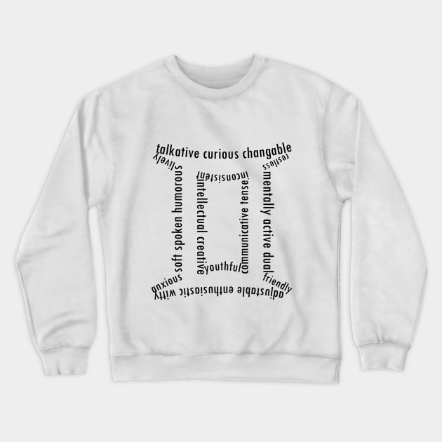 Gemini Crewneck Sweatshirt by hedehede